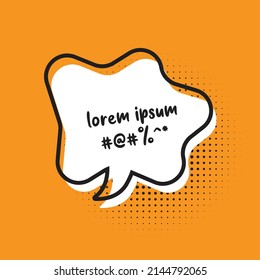 speech bubbles. Halftone shadows. Vector illustration