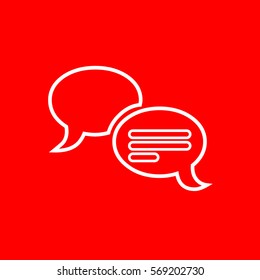 Speech bubbles icon