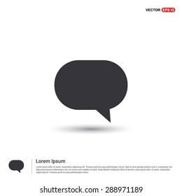 Speech Bubbles Icon - abstract logo type icon - isometric white background. Vector illustration