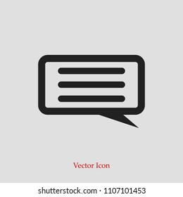 Speech Bubbles Icon. Chat pictogram icon stock vector illustration