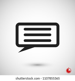 Speech Bubbles Icon. Chat pictogram icon stock vector illustration