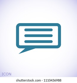 Speech Bubbles Icon. Chat pictogram icon stock vector illustration
