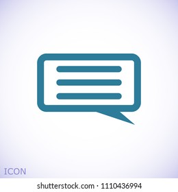 Speech Bubbles Icon. Chat pictogram icon stock vector illustration