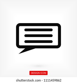 Speech Bubbles Icon. Chat pictogram icon stock vector illustration
