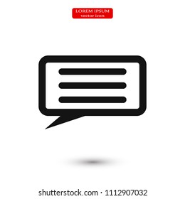 Speech Bubbles Icon. Chat pictogram icon stock vector illustration