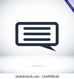 Speech Bubbles Icon. Chat pictogram icon stock vector illustration