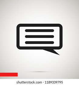 Speech Bubbles Icon. Chat pictogram icon stock vector illustration