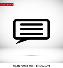 Speech Bubbles Icon. Chat pictogram icon stock vector illustration