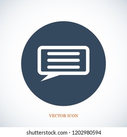 Speech Bubbles Icon. Chat pictogram icon stock vector illustration