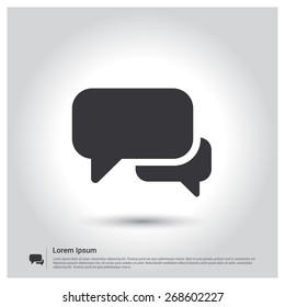 Speech Bubbles Icon. Chat pictogram icon