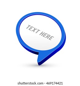 Speech Bubbles Icon. chat shape vector