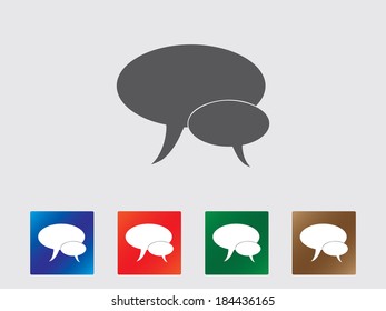 Speech bubbles icon collection