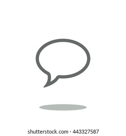 Speech bubbles Icon, flat design style