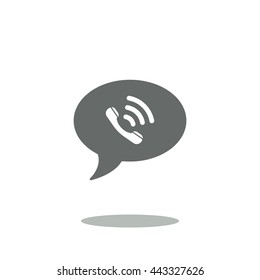Speech bubbles Icon, flat design style