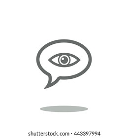 Speech bubbles Icon, flat design style