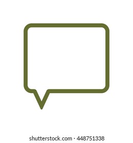 Speech bubbles  icon. Flat design.