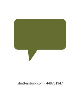 Speech bubbles  icon. Flat design.