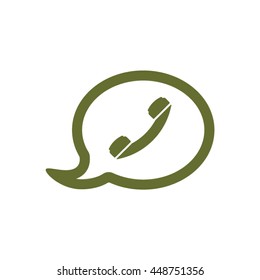 Speech bubbles  icon. Flat design.