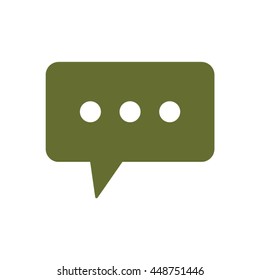 Speech bubbles  icon. Flat design.