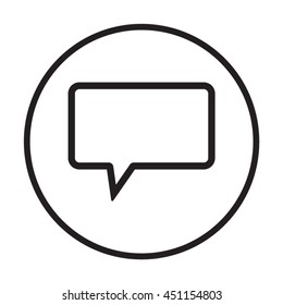 Speech bubbles  icon. Flat design.