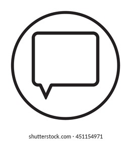 Speech bubbles  icon. Flat design.