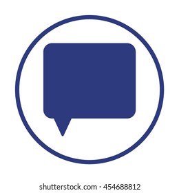 Speech bubbles  icon. Flat design.