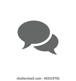 Speech bubbles Icon, flat design style