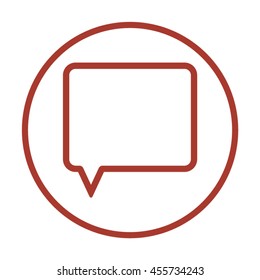 Speech bubbles  icon. Flat design.
