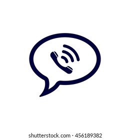Speech bubbles Icon, flat design style