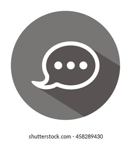 Speech bubbles  icon. Flat design.