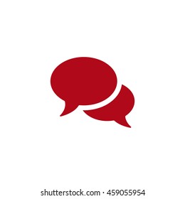 Speech bubbles Icon, flat design style