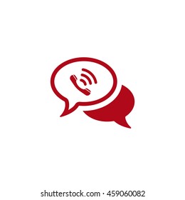 Speech bubbles Icon, flat design style