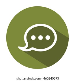 Speech bubbles  icon. Flat design.