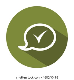 Speech bubbles  icon. Flat design.