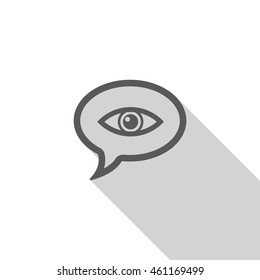 Speech bubbles Icon, flat design style