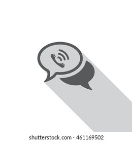 Speech bubbles Icon, flat design style