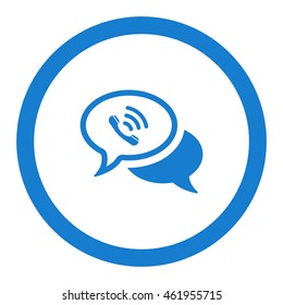 Speech bubbles Icon, flat design style