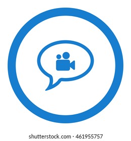 Speech bubbles Icon, flat design style