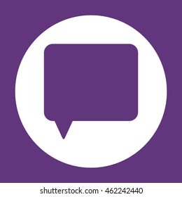 Speech bubbles  icon. Flat design.