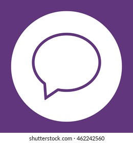 Speech bubbles  icon Flat design..