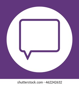 Speech bubbles  icon. Flat design.