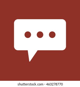 Speech bubbles  icon. Flat design.