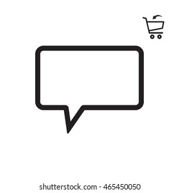 Speech bubbles  icon. Flat design.
