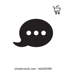 Speech bubbles  icon. Flat design.