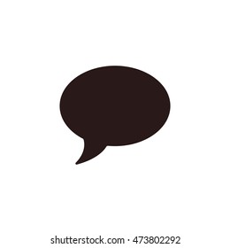 Speech bubbles Icon, flat design style