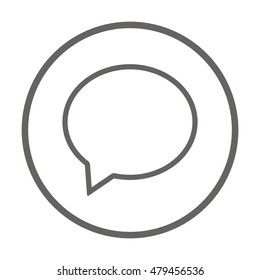 Speech bubbles  icon Flat design..