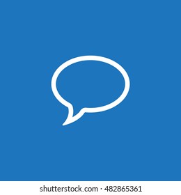 Speech bubbles Icon, flat design style