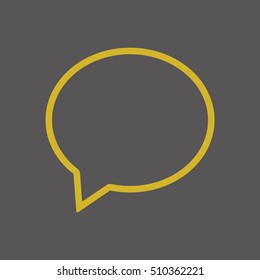 Speech bubbles  icon Flat design..