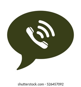 Speech bubbles Icon, flat design style