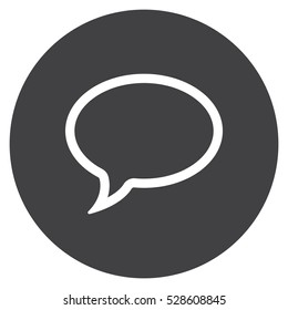 Speech bubbles Icon, flat design style